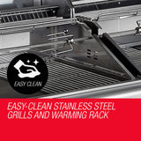 EuroGrille 9 Burner BBQ Grill Outdoor Barbeque Gas Stainless Steel Kitchen
