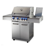 EuroGrille 5 Burner BBQ Outdoor Barbeque Grill Gas Stainless Steel Kitchen