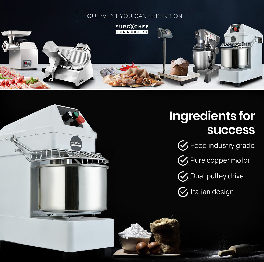EUROCHEF Commercial 10L 900W Spiral Dough Mixer Machine