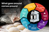 EUROCHEF Commercial 10L 900W Spiral Dough Mixer Machine - Low Angle