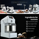 EUROCHEF Commercial 20L 1500W Spiral Dough Mixer Machine, 2 Speed