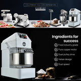 EUROCHEF Commercial 30L 1800W Spiral Dough Mixer Machine, 2 Speed