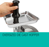 EuroChef Meat Grinder Electric Mincer Sausage Filler Kebbe Maker - Low Angle