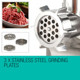 EuroChef Meat Grinder Electric Mincer Sausage Filler Kebbe Maker - Close-Up Angle