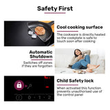 EuroChef 60cm 4 Zone Induction Cooktop, 6800W Electric, Touch Controls - Extra Image