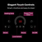 EUROCHEF 60cm 4 Zone Induction Cooktop, 7200W Electric, FlexZone Function, Touch Controls, image 4