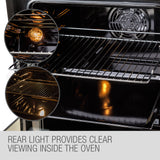 EuroChef 60cm 8 Functions Built-In Electric Wall Oven - OE708A - Close-Up Angle