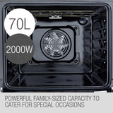 EuroChef 60cm 8 Functions Built-In Electric Wall Oven - OE708A