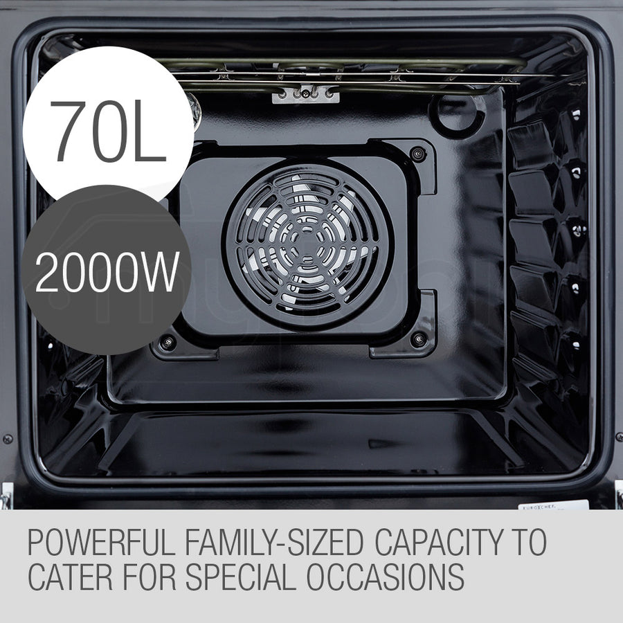 EuroChef 60cm 8 Functions Built-In Electric Wall Oven - OE708A