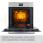EuroChef 60cm 8 Functions Built-In Electric Wall Oven - OE708A