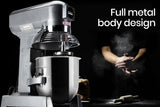 EuroChef Silver 10L Commercial Grade Planetary Mixer
