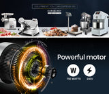 EuroChef Silver 10L Commercial Grade Planetary Mixer - Front View