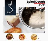 EuroChef Silver 10L Commercial Grade Planetary Mixer - Close-Up Angle