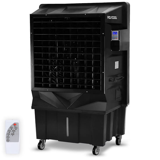 POLYCOOL 130L 750W Evaporative Air Cooler, Commercial Industrial Grade, Remote Control, Purifier, Humidifier,