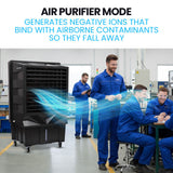 POLYCOOL 130L 750W Evaporative Air Cooler, Commercial Industrial Grade, Remote Control, Purifier, Humidifier, Fan