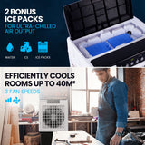 POLYCOOL 30L Evaporative Air Cooler Portable Industrial Fan, Purifier, Humidifier, Remote Control