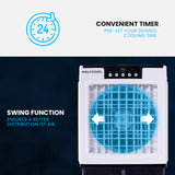 POLYCOOL 45L 125W Evaporative Air Cooler Portable Industrial Fan, Purifier, Humidifier, Remote Control - Extra Image