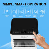 CARSON 2.05kW Portable Air Conditioner, with Dehumidifier & Fan Mode, Remote Control, 24hr Timer, Sleep Mode