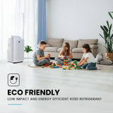 CARSON 3.5kW Portable Air Conditioner, with Dehumidifier Mode & Fan Cooler - Low Angle