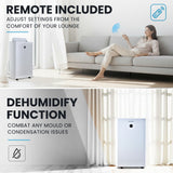 CARSON 3.5kW Portable Air Conditioner, with Dehumidifier Mode & Fan Cooler