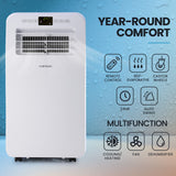 CARSON 2.9kW Reverse Cycle Portable Air Conditioner and Heater, with Dehumidifier, Cooling and Heating AC - Front View