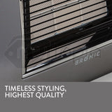 BROMIC Supaheat II LPG Indoor Gas Heater Room Floor Portable Flueless Radiant - Low Angle