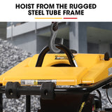 BAUMR-AG 77KG 285 x 345mm Tamping Rammer, 10kN 6.5hp, w/ Transport Wheel Kit, Compactor for Soil Sand Gravel Asphalt - BRM-700 - Close-Up Angle