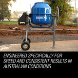 Baumr-AG 220L Portable Electric Concrete Cement Mixer