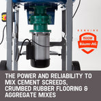 Baumr-AG 100L Mixer Mortar Electric Cement 1500W Screed Pan Heavy Duty