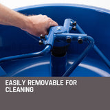 Baumr-AG 100L Mixer Mortar Electric Cement 1500W Screed Pan Heavy Duty - Close-Up Angle