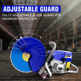 POWERBLADE MX9500 Concrete Cut Off Demolition Saw Wet Demo Road Cutter Brick - Rear View