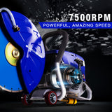 POWERBLADE MX9500 Concrete Cut Off Demolition Saw Wet Demo Road Cutter Brick - Top-Down View