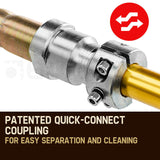 Baumr-AG Commercial Concrete Vibrator Cement Portable Tool Unit Hard Nose - Close-Up Angle