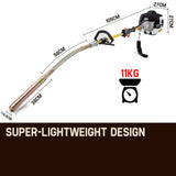 Baumr-AG Commercial Concrete Vibrator Cement Portable Tool Unit Hard Nose - Rear View