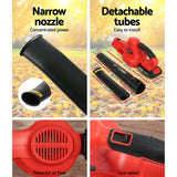 Giantz 20V Cordless Leaf Blower Garden Lithium Battery Electric Nozzles 2-Speed - Rear View