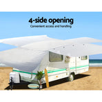 Weisshorn grey 4 layer polypropylene caravan cover for 22-24ft caravans, image 6