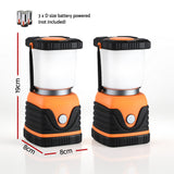 Weisshorn 2-Pack LED Camping Lanterns, 1000LM Super Bright Waterproof Portable Emergency Tent Lights - Front View