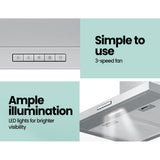 Comfee 600mm Rangehood 60cm Range Hood LED Light - Extra Image