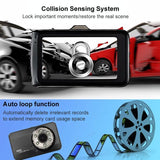 Hidden Dual-Lens Car Dvr With Reversing Video Monitor - Rear View