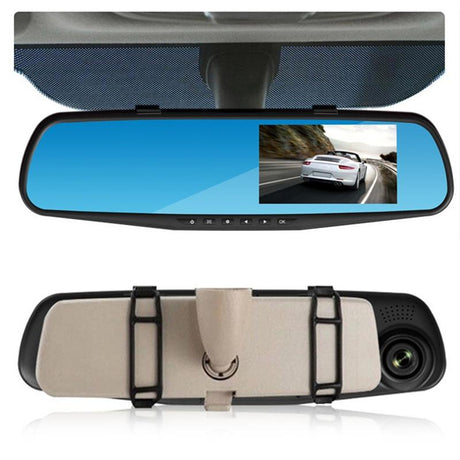 4.3 Dual-Lens Hd Night Vision Driving Recorder With Parking Monitoring And Motion Detection - Vs6 Car-1915197245242871812