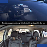 360-Degree Panoramic Dual-Lens Hd Driving Recorder With Wifi And Night Vision - Close-Up Angle