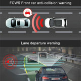 360-Degree Panoramic Dual-Lens Hd Driving Recorder With Wifi And Night Vision - Low Angle