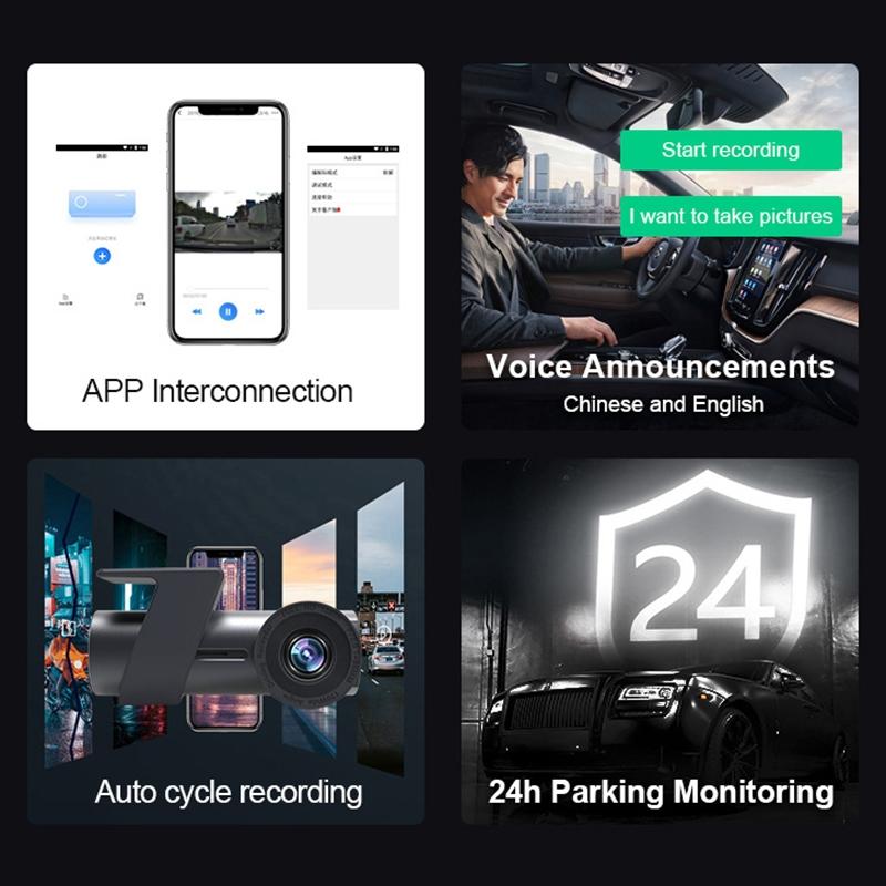 360 Degree Hidden Car Wifi Driving Recorder With Single Camera-1915198237585838086