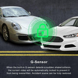 Hd Dual Camera Car Dash Cam With Infrared Night Vision - 45-Degree Angle