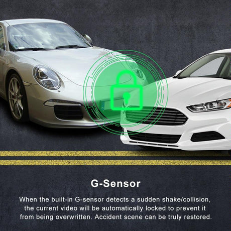 Hd Dual Camera Car Dash Cam With Infrared Night Vision-1922443445264322565