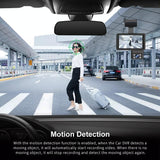 Hd Dual Camera Car Dash Cam With Infrared Night Vision - Close-Up Angle