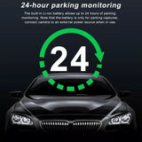 Hd Dual Camera Car Dash Cam With Infrared Night Vision - Low Angle