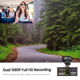 Hd Night Vision Car Driving Recorder With 3 Lenses - Rear View