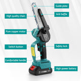 Giantz 6 Mini Cordless Electric Chainsaw Rechargeable Wood Cutter - Rear View