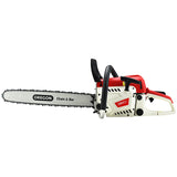 Giantz Chainsaw Petrol 52CC 20 Oregon Bar Commercial E-Start Pruning Chain Saw - Side View